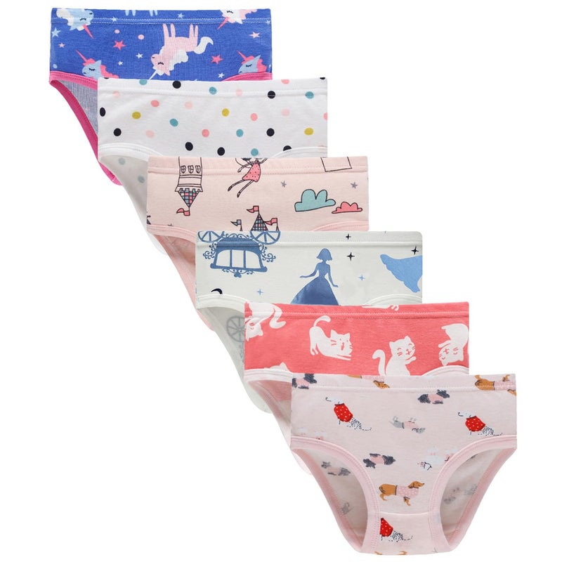 Boboking Girls Soft Cotton Underwear Little Girls'Briefs Toddler Comfortable Undies 4t - Image 1